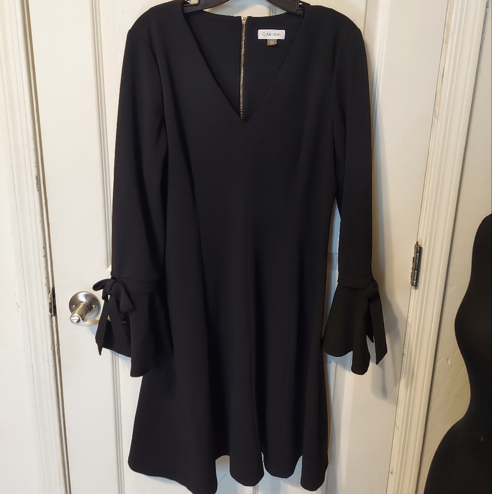 Calvin Klein Black Cocktail Dress Sz12